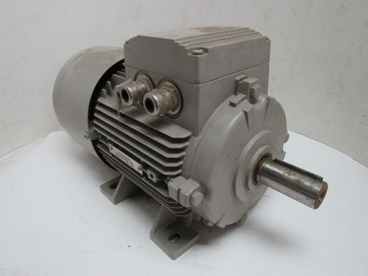 Siemens 1LA7107-4AA60-Z Brake Motor 3.4kw 4.5Hp 1720rpm 460VAC 3PH 100L Frame