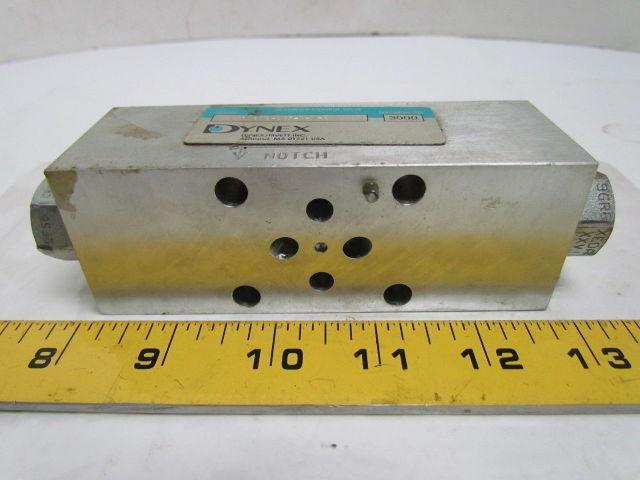 Dynex S8642-D03-A-V-21 Sandwich Control Valve Aluminum Body D03 CETOP 3