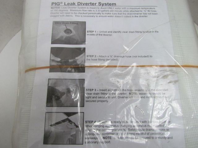 Pig TLS467-TR 20'x20' PVC/Polyester Roof Leak Diverter System 13 mil