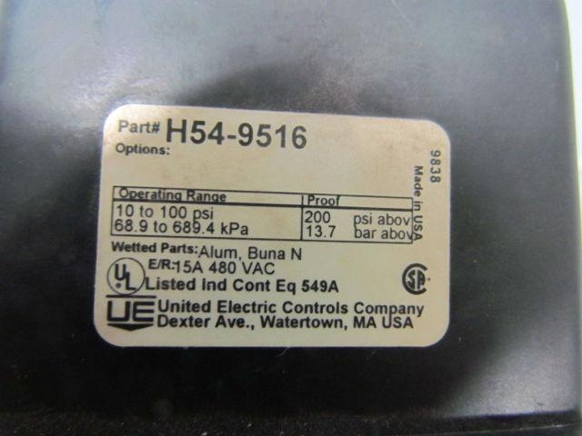 United Electric H54-9516 Pressure Switch 10-100 PSI