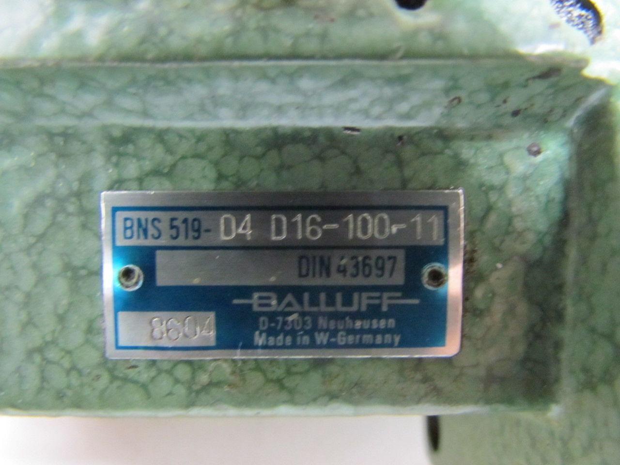 Balluff BNS519-D4-D16-100-11 4 Plunger Cam Limit Switch 16mm spacing