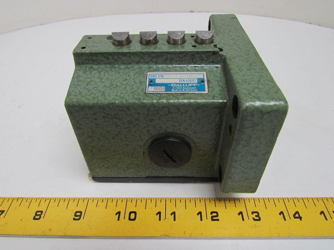 Balluff BNS519-D4-D16-100-11 4 Plunger Cam Limit Switch 16mm spacing