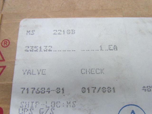 Graco 235132 235-132 Check Valve Assembly NIB