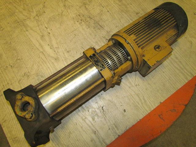 Grundfos CR2 130A Centrifugal Pump Multistage 3.0KW Motor 3PH 16-75 Liters/min