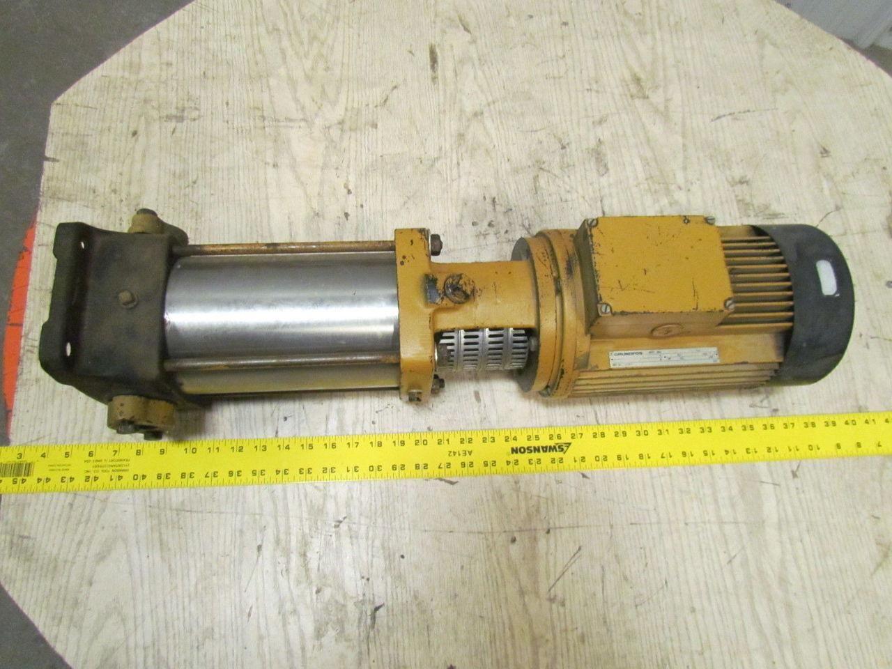 Grundfos CR2 130A Centrifugal Pump Multistage 3.0KW Motor 3PH 16-75 Liters/min