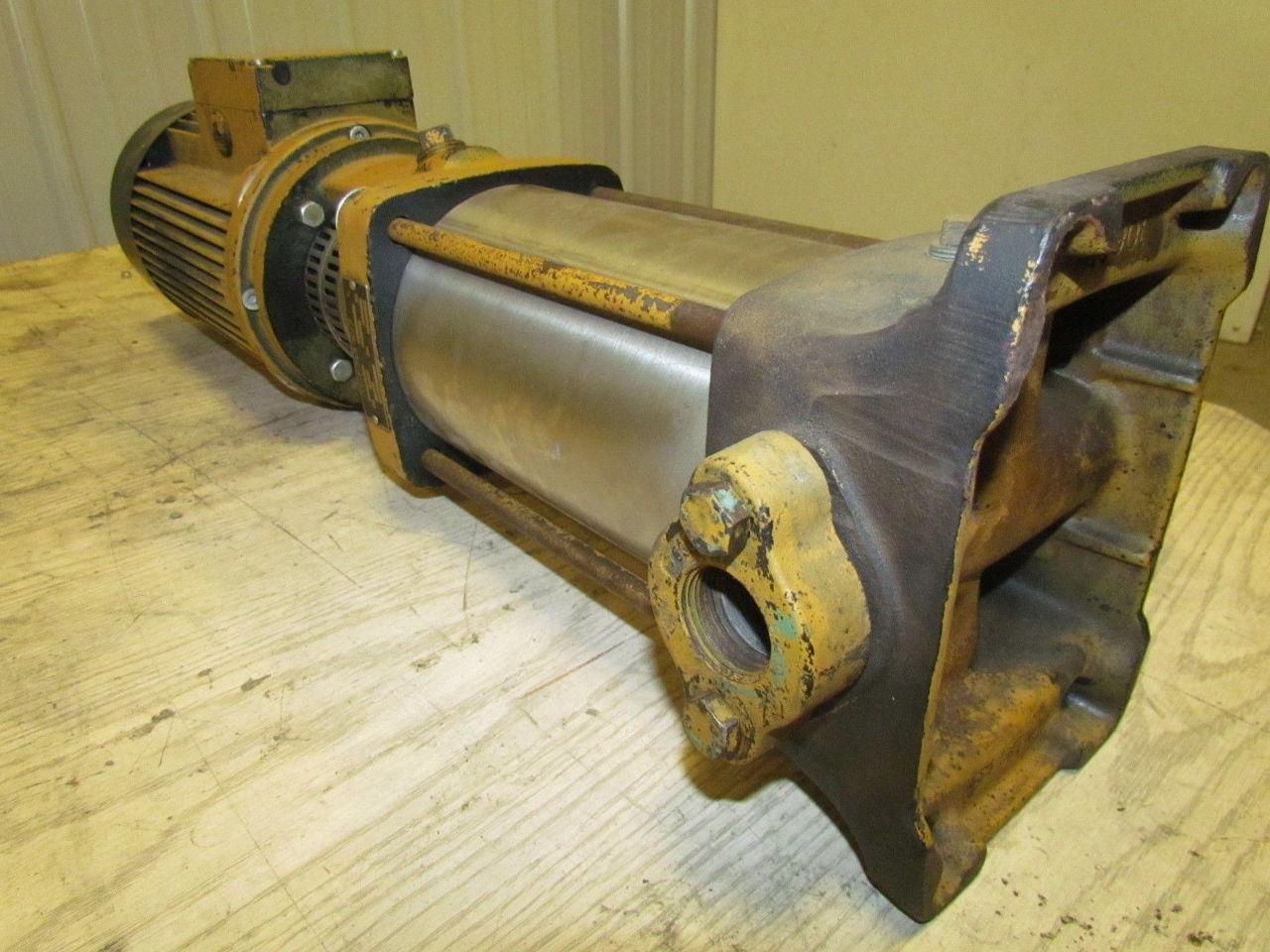 Grundfos CR2 130A Centrifugal Pump Multistage 3.0KW Motor 3PH 16-75 Liters/min