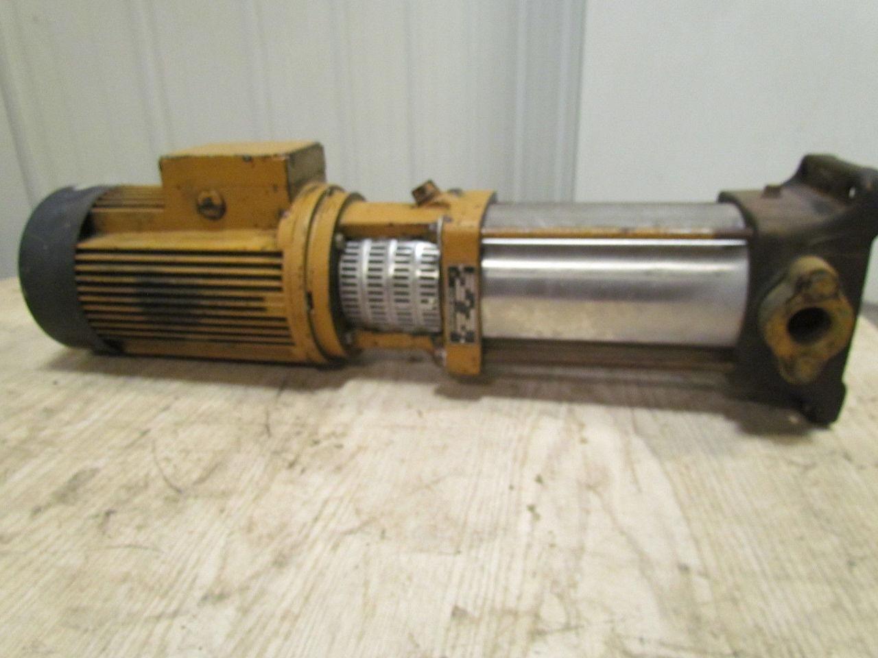 Grundfos CR2 130A Centrifugal Pump Multistage 3.0KW Motor 3PH 16-75 Liters/min