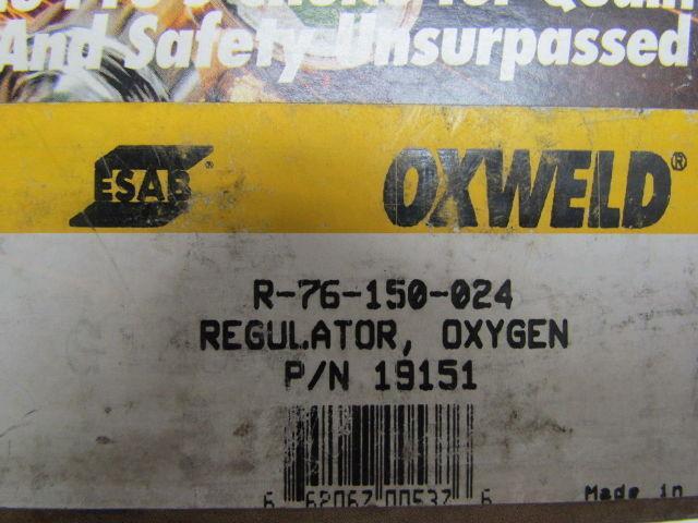 ESAB R-76-150-024 19151 Oxygen Regulator 200 PSIG Oxweld