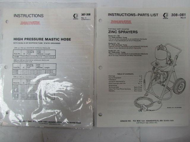 Graco Circulating Accessory Kit For Zinc Sprayers Includes Gun 235464 & Hoses