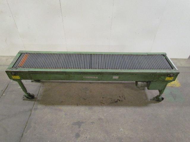 RTO-1412 Movable Accumulation Conveyor 18"x10' Powered Chains W/Static Rollers