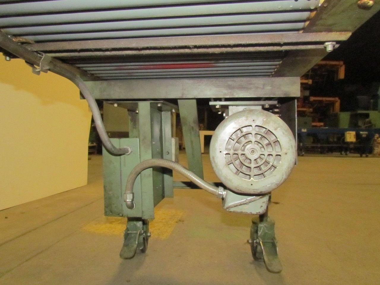 RTO-1412 Movable Accumulation Conveyor 18"x10' Powered Chains W/Static Rollers