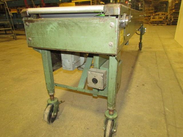 RTO-1412 Movable Accumulation Conveyor 18"x10' Powered Chains W/Static Rollers