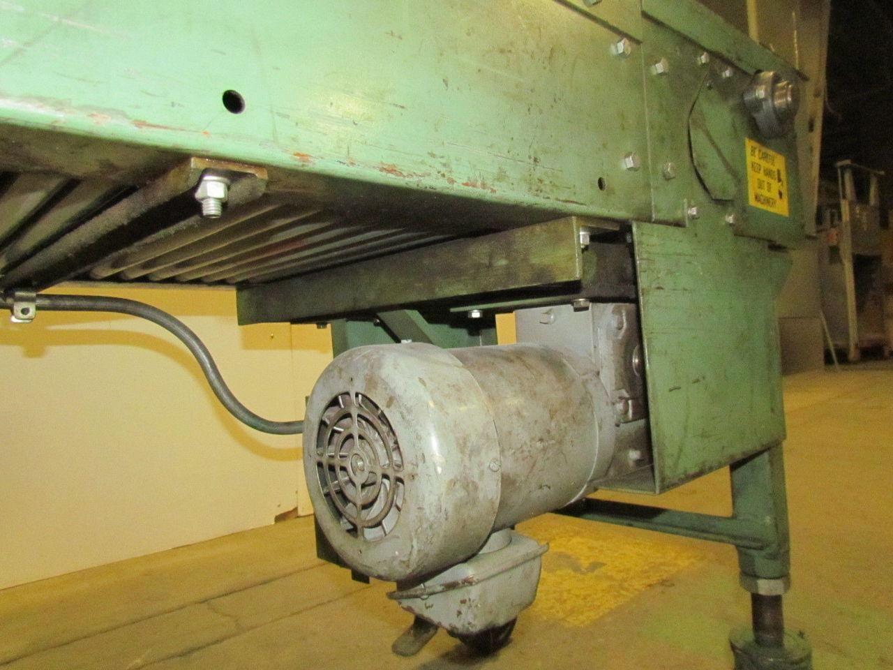 RTO-1412 Movable Accumulation Conveyor 18"x10' Powered Chains W/Static Rollers