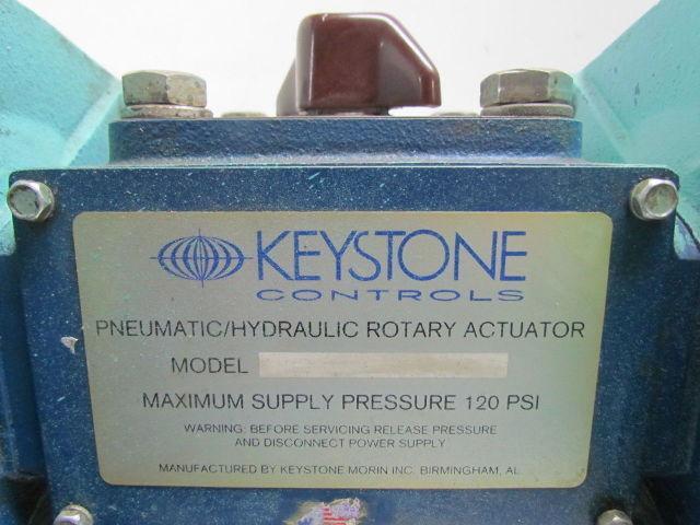 Keystone Controls Morin Pneumatic Hydraulic Rotary Valve Actuator 120 PSI