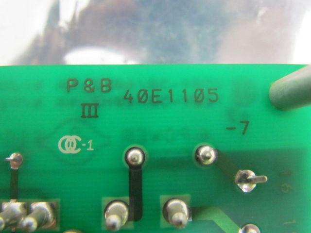 Potter & Brumfield 40E1105 PC Circuit Board 250V/120V 4 Amp