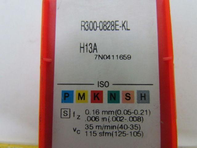 Sandvik Coromant R300-0828E-KL H13A Carbide Insert Grade H13A 6pcs