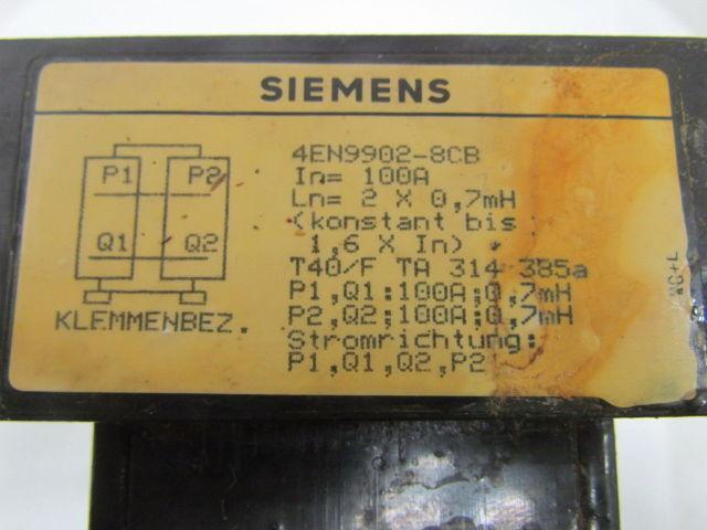 Siemens 4EN9902-8CB Transformer 2x0.7mH 100A