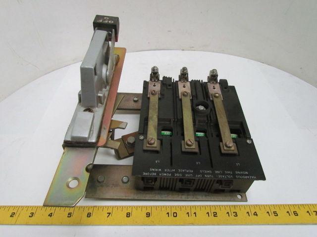 Telemecanique D10S2 60 Amp Disconnect Switch Assembly w/Handle 3-Pole