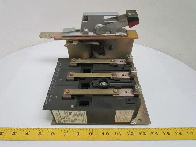 Telemecanique D10S2 60 Amp Disconnect Switch Assembly w/Handle 3-Pole