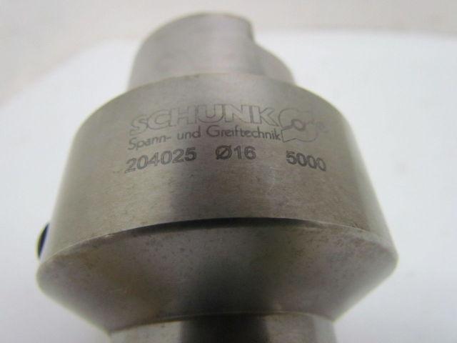 Schunk 204025 016 HSK-63-C Hydraulic Tool Holder 16mm Diameter 2" Chuck Length