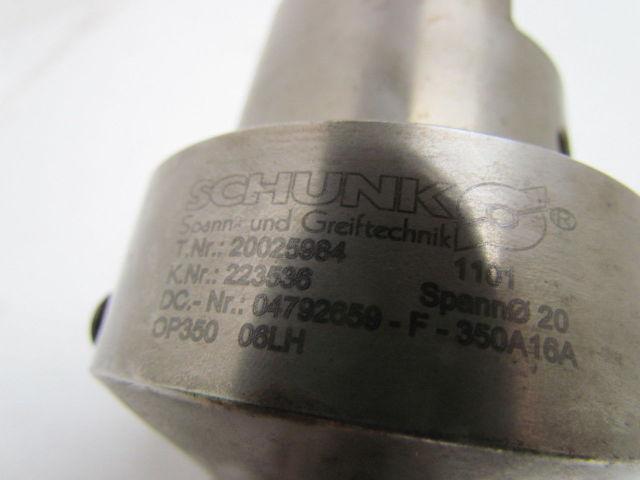 Schunk T.Nr.20025984 HSK-80-C Hydraulic Tool Holder 20mm Diameter