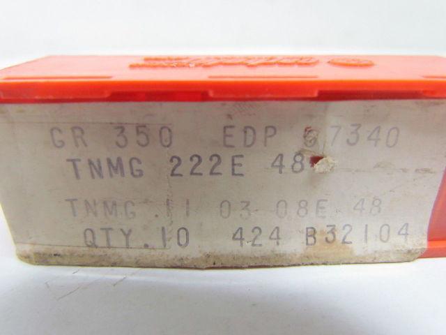 Carboloy TNMG 222E 48 Carbide Insert 10pcs Gr 350 EDP 07340