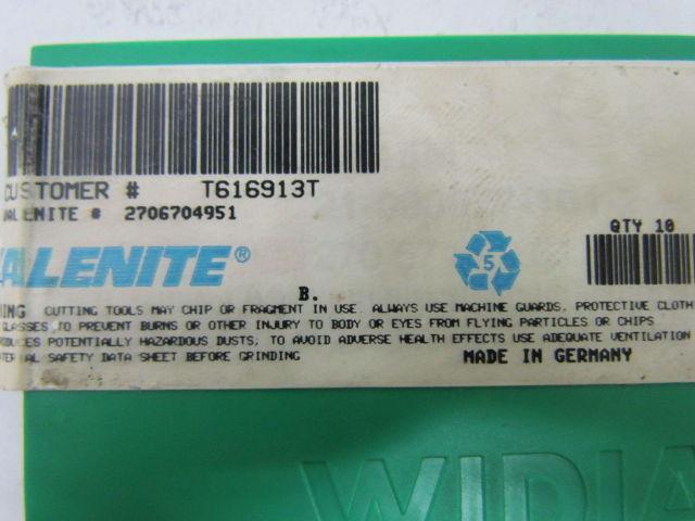 Valenite HK15M T616913T Carbide Insert Box of 10 2706704951