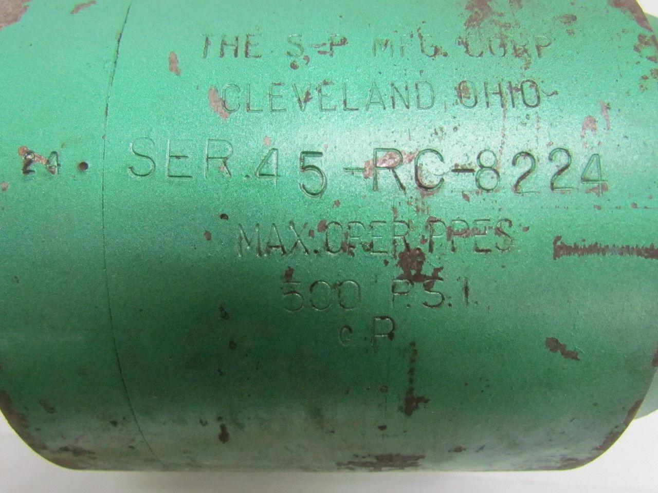 SP 45-RC-8224 Rotating Hydraulic Cylinder 500 PSI Max Pressure 1" Shaft 4.5"Bore