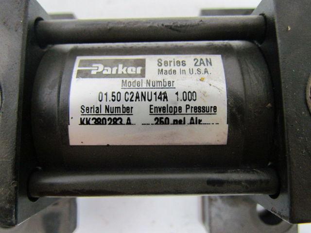 Parker 01.50 C2ANU14A 1.000 Pneumatic Air Cylinder 1-1/2" Bore 1" Stroke 2AN Ser