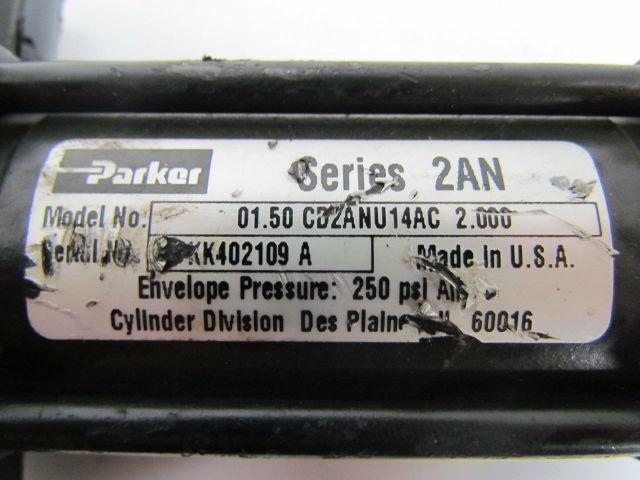 Parker 01.50 CD2ANU14AC Pneumatic Air Cylinder 1-1/2" Bore 2"Stroke AN Trunninon