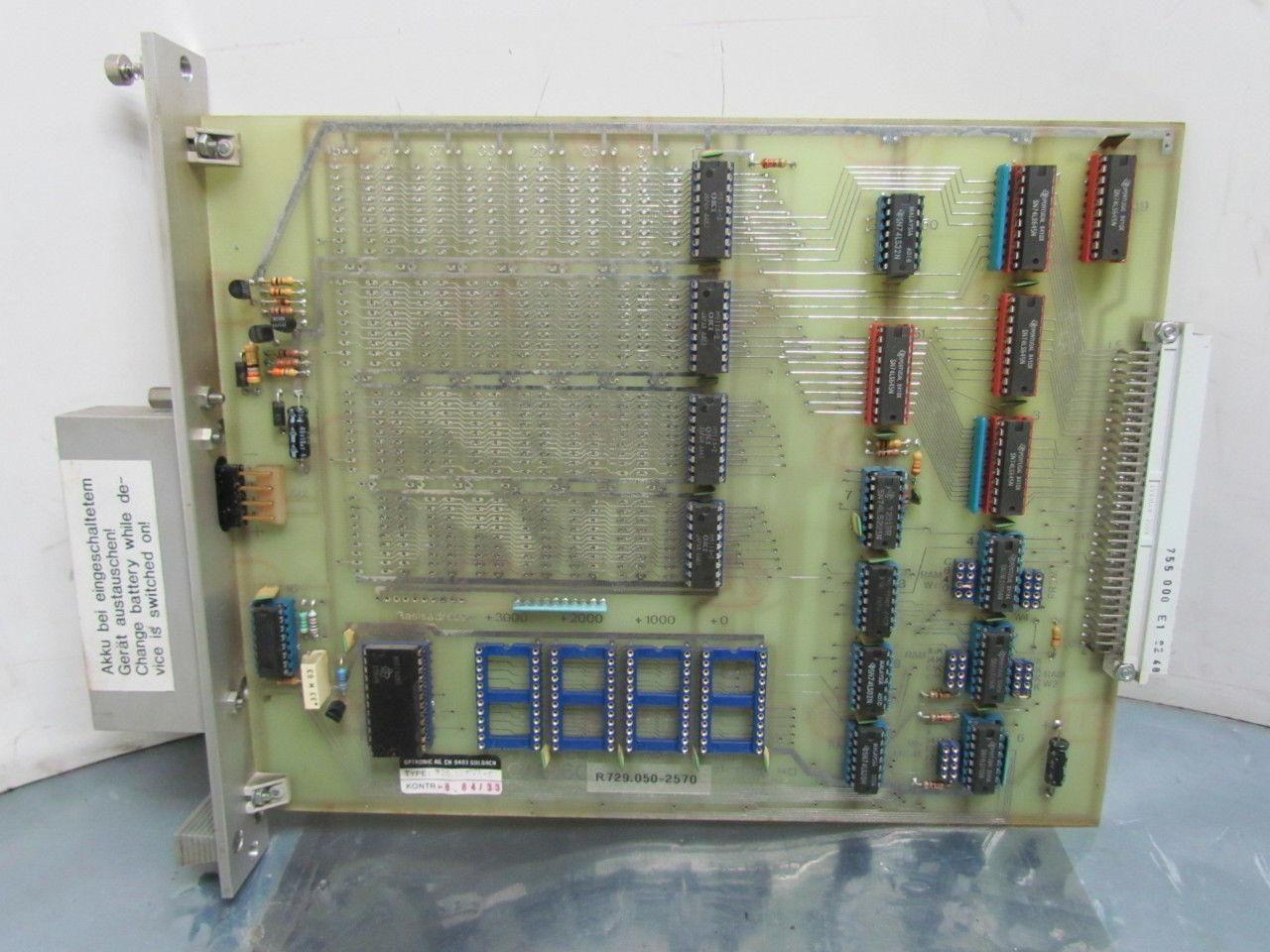 Optronic OGA606a 729.327.11C R729.050-2437 Circuit Board