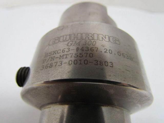 Guhring GM 300 4367-20.063B HSK-63-C Hydraulic Tool Holder 20mm Diameter