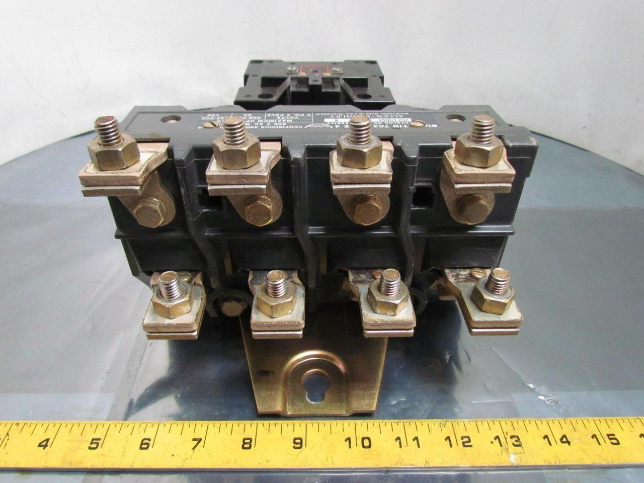 702-EOD94 Series K Size 4 Starter 208-240/440-600V 50 HP 100 HP 4 Pole Contactor