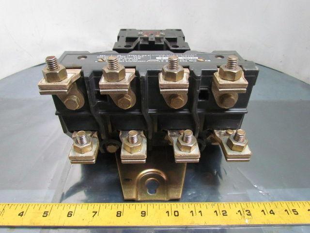 702-EOD94 Series K Size 4 Starter 208-240/440-600V 50 HP 100 HP 4 Pole Contactor