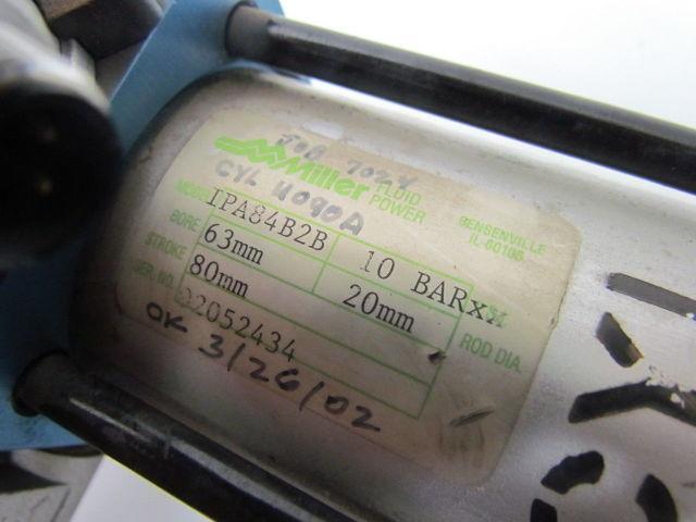 Miller IPA84B2B Pneumatic Air Cylinder 63mm Bore 80mm Stroke w/switches
