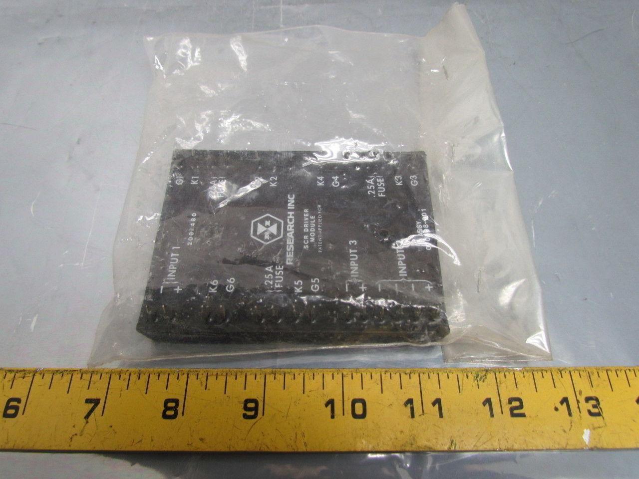 Research Inc 070398-001 3500-0032 SCR Driver Module 208/480V 3 Phase 9.0 664/KG