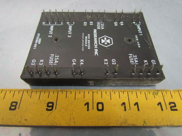 Research Inc 070398-001 3500-0032 SCR Driver Module 208/480V 3 Phase 9.0 664/KG