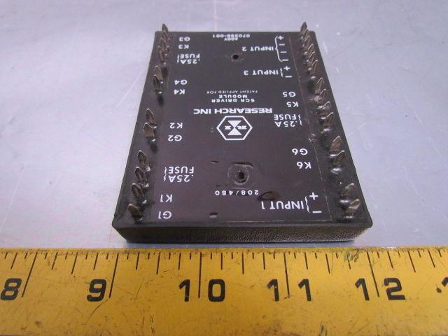 Research Inc 070398-001 3500-0032 SCR Driver Module 208/480V 3 Phase 9.0 664/KG