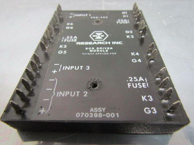 Research Inc 070398-001 3500-0032 SCR Driver Module 208/480V 3 Phase 9.0 664/KG
