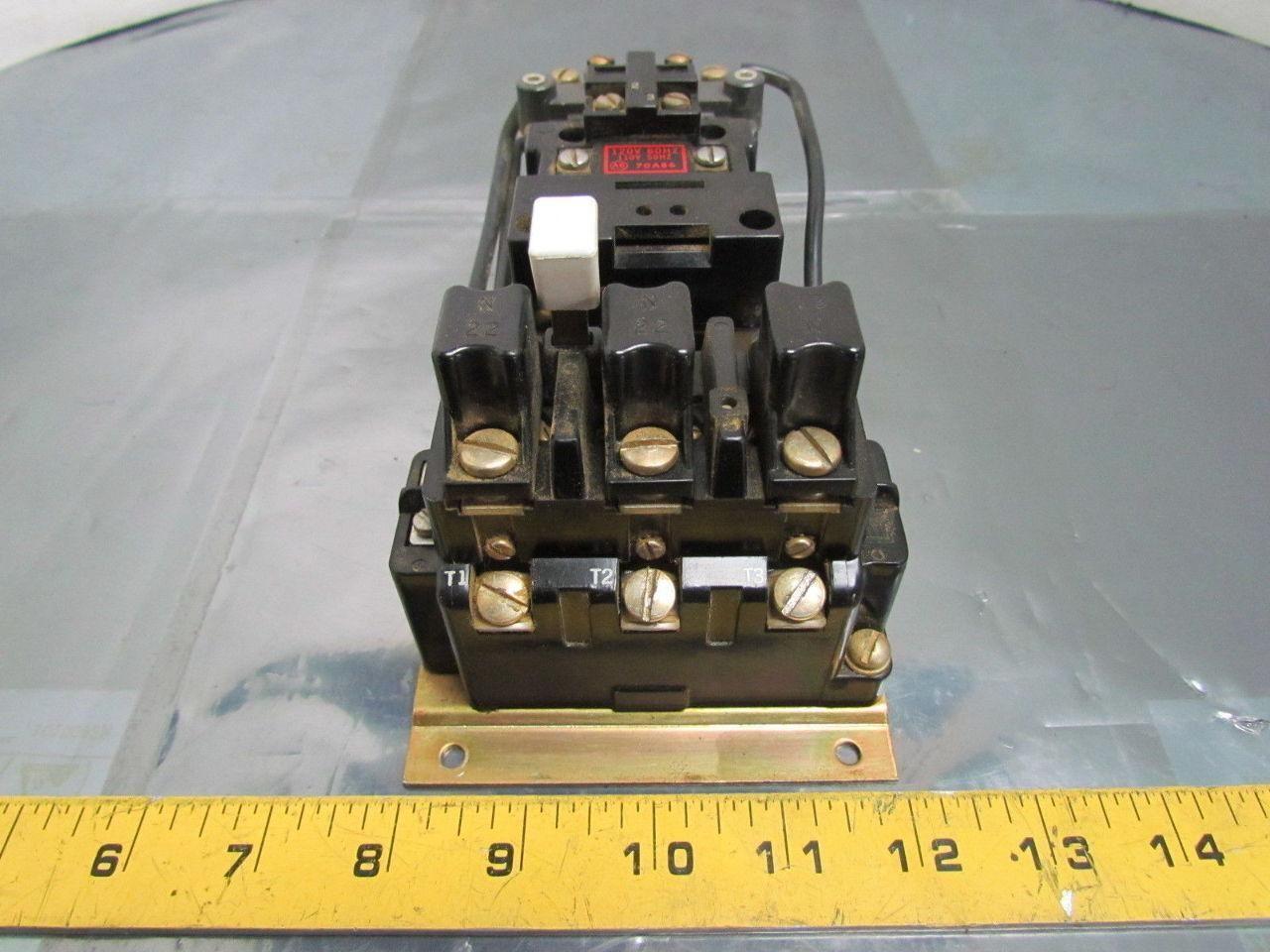 709-AOD16 709-A0D16 Motor Starter 3-Pole 120V Coil Ser K Size 0 N22 Overloads