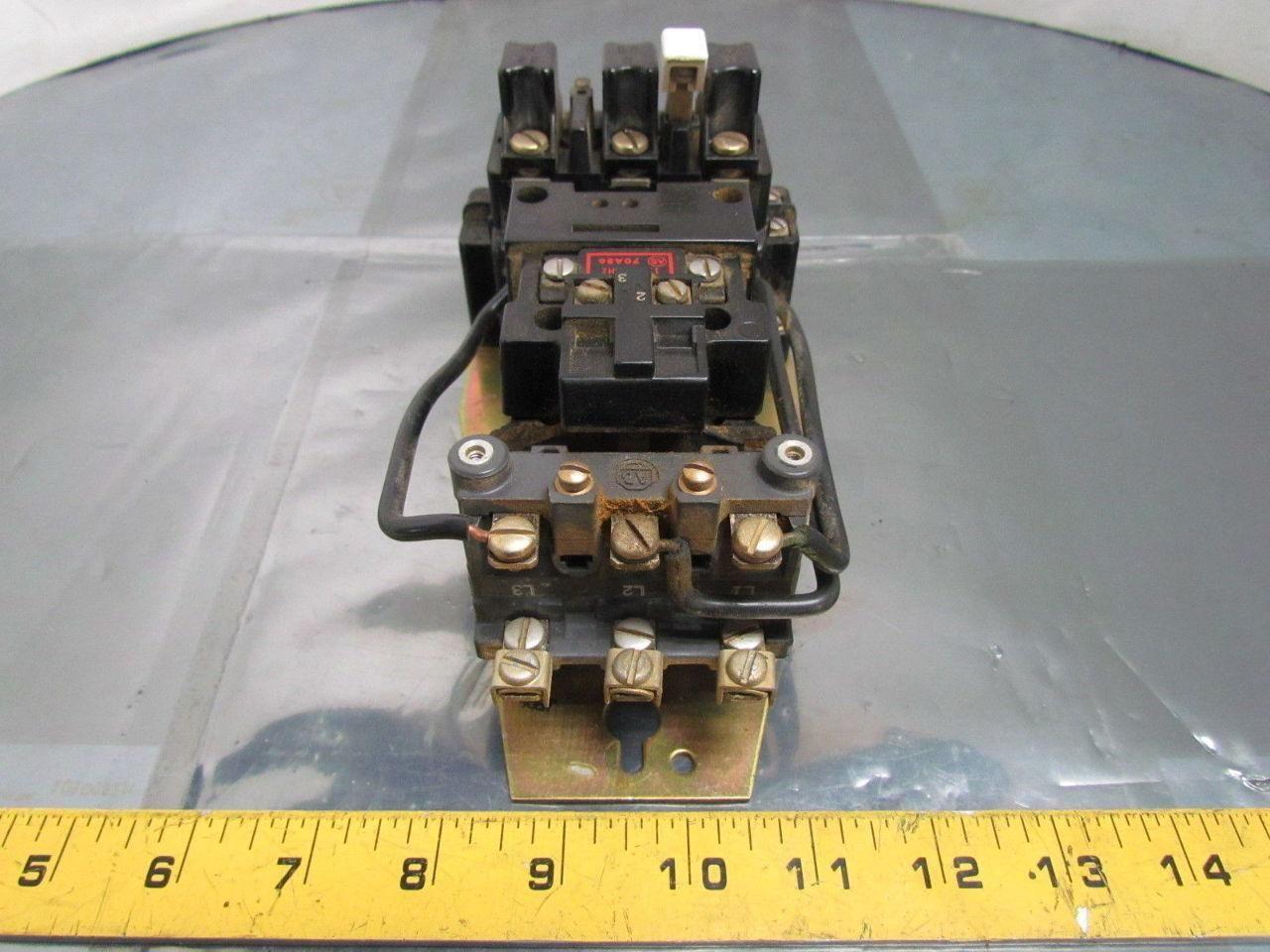 709-AOD16 709-A0D16 Motor Starter 3-Pole 120V Coil Ser K Size 0 N22 Overloads