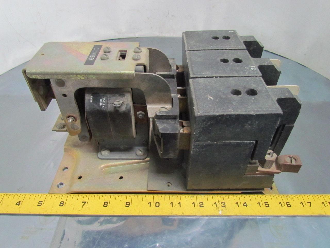 Square D C1775 S1U17B Motor Starter Contactor 3-Pole 110/115V Coil