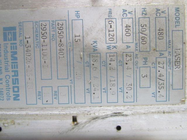 Emerson Controls Laser 2950-8401 AC Drive 15/20 Hp 3-Phase 480V
