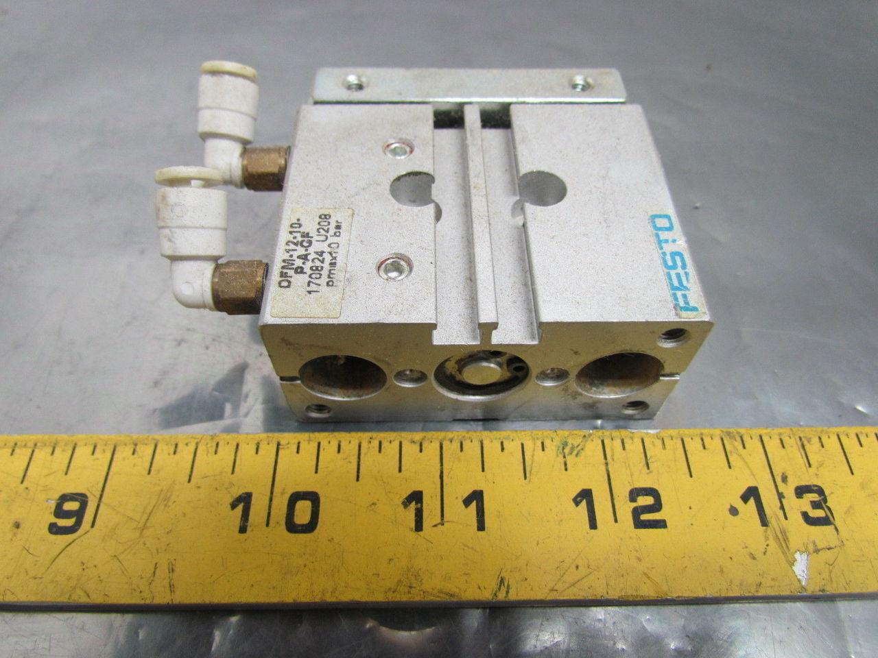 Festo Pneumatic Guided Drive Double Acting Air Cylinder 12mm Bore 10mm Stroke
