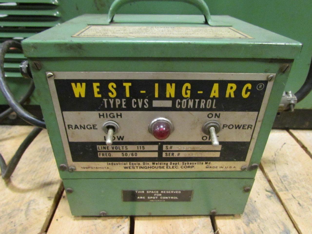 Westinghouse 250 Amp Rectifier Welder 230/460/575V 3Ph w/Spool Gun Controller