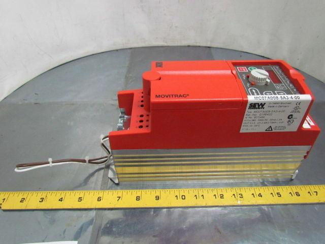 Sew Eurodrive MC07A008-5A3-4-00 Movitrac AC Drive Inverter 3Ph 380/500V 1Hp