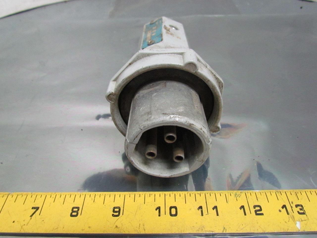 Arktite Connector Plug 30A 600VAC 250VDC 3 Pole 3 Wire Pin + Sleeve Type Male