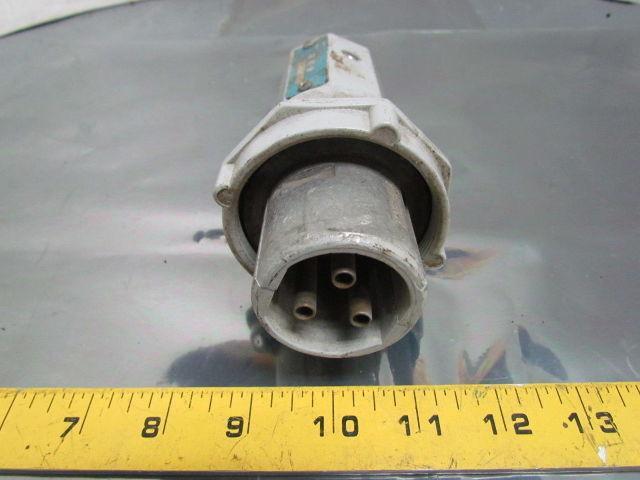 Arktite Connector Plug 30A 600VAC 250VDC 3 Pole 3 Wire Pin + Sleeve Type Male