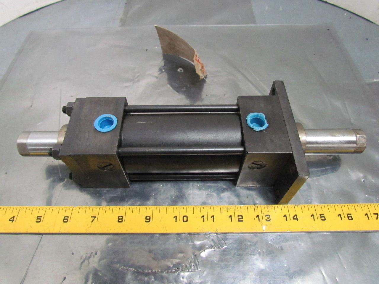 R5FD-2X3-B-1-4-N-N-N-1-1-X Pneumatic Air Cylinder 2" Bore 3" Stroke Double Rod