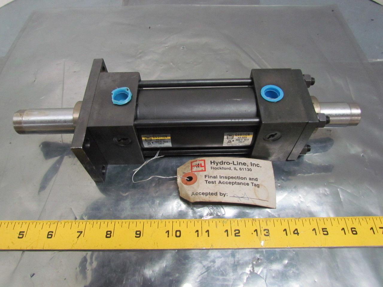 R5FD-2X3-B-1-4-N-N-N-1-1-X Pneumatic Air Cylinder 2" Bore 3" Stroke Double Rod